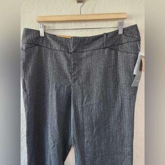 Mossimo Mid Waist & Curvy Hip Gray Trousers Size 16 - Picture 8 of 10